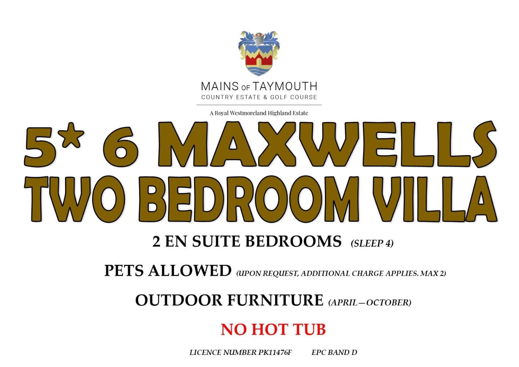 Mains Of Taymouth Country Estate 5* Maxwell Villas Кенмор Екстер'єр фото
