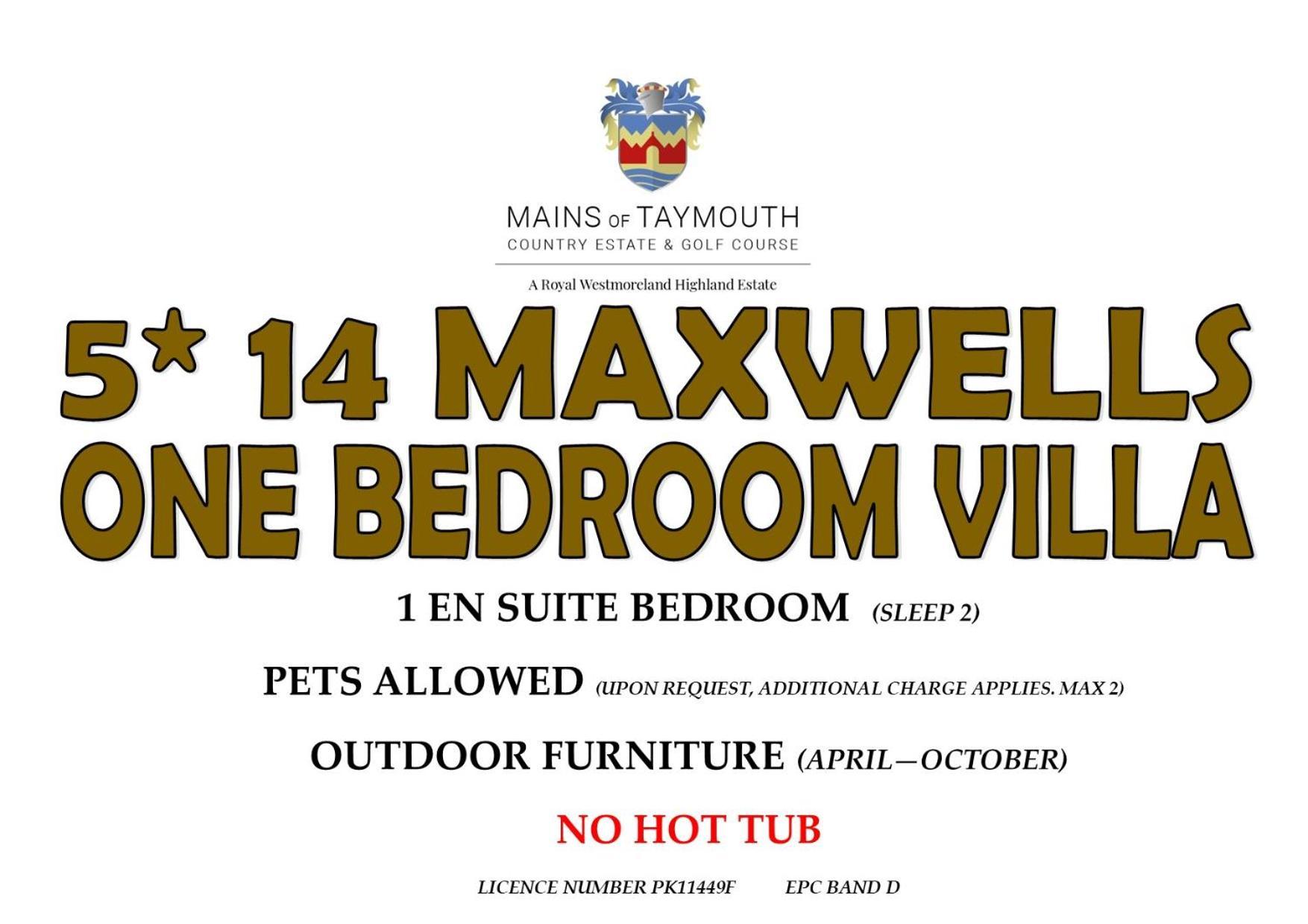 Mains Of Taymouth Country Estate 5* Maxwell Villas Кенмор Екстер'єр фото