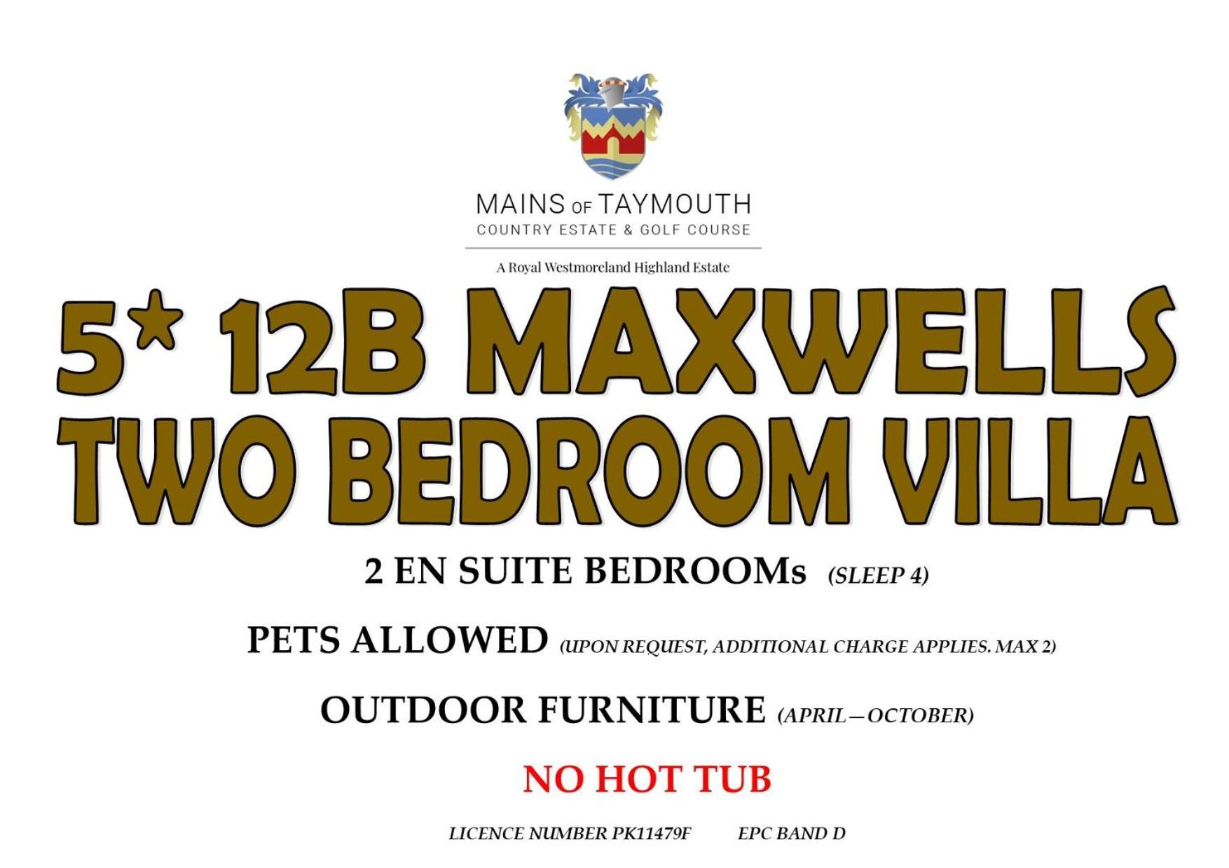 Mains Of Taymouth Country Estate 5* Maxwell Villas Кенмор Екстер'єр фото
