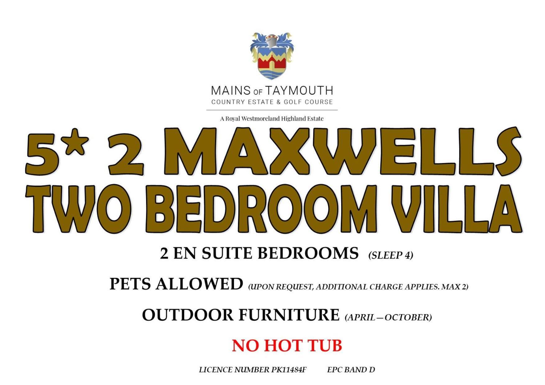 Mains Of Taymouth Country Estate 5* Maxwell Villas Кенмор Екстер'єр фото