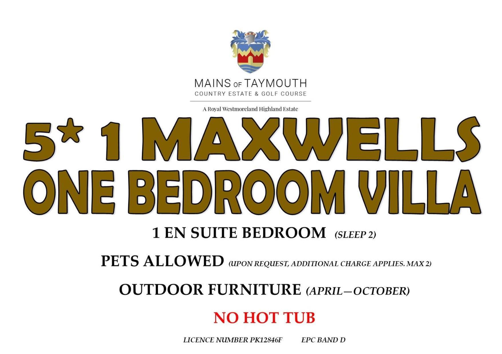 Mains Of Taymouth Country Estate 5* Maxwell Villas Кенмор Екстер'єр фото
